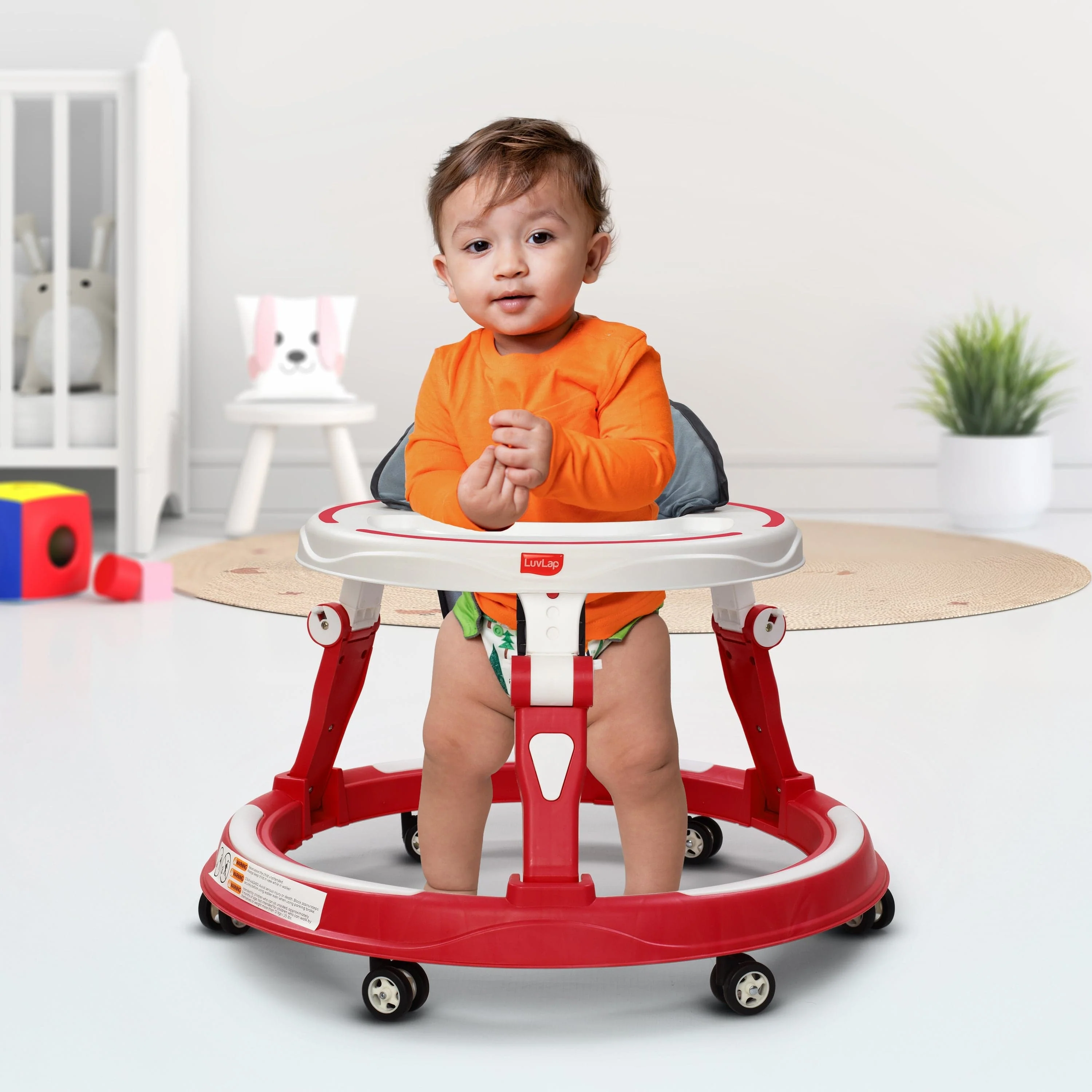 Elegant 360° Baby Walker 9+ Months | 3 Level Height Adjustment Walker/Advanced Baby Activity Walker, Raspberry - Image 12