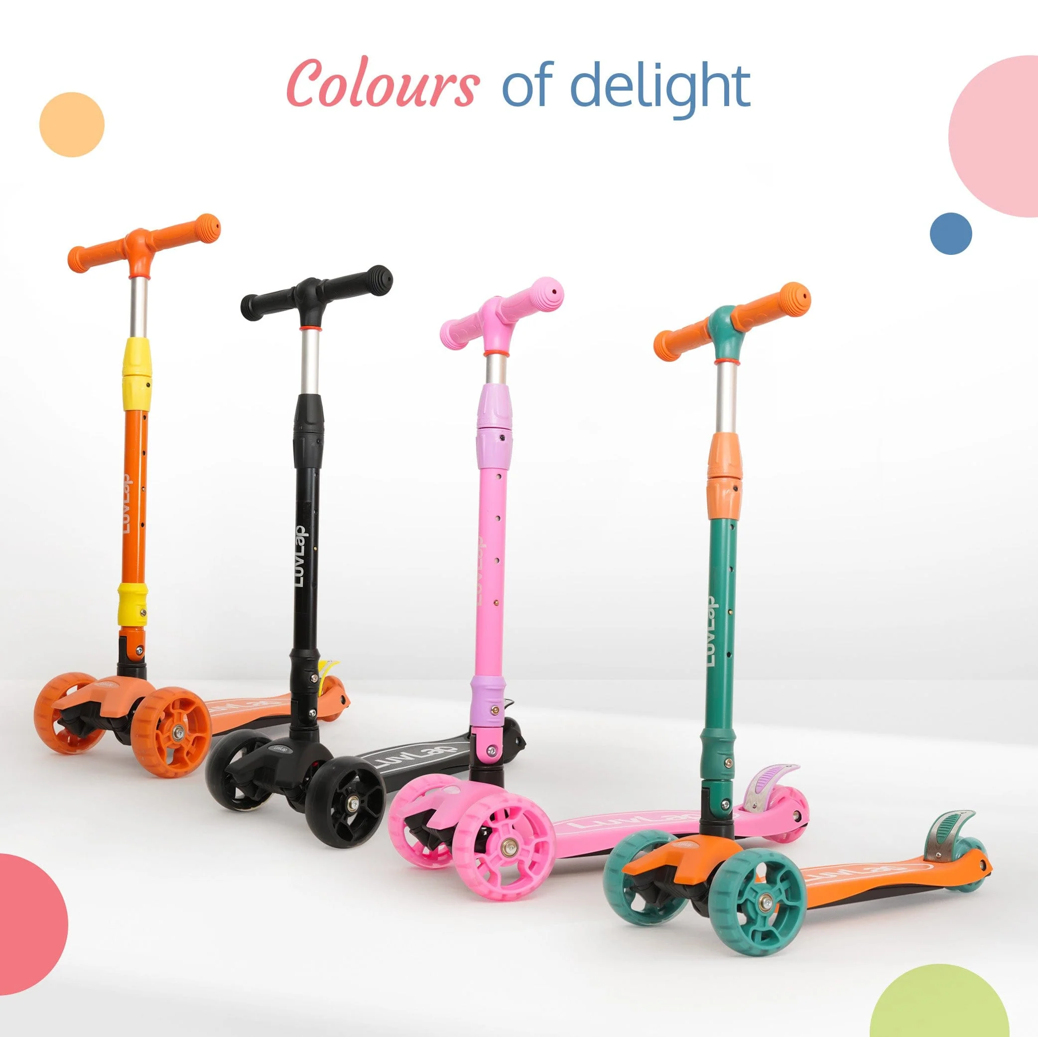 Joy Scooter for Kids- Toddler 3-Wheel Kick Scooter with LED Lights | Stable First Ride for 3-10 Year | Adjustable Height & Easy-Grip Handlebars | Fun Outdoor Gear for Kids, Black - Image 6