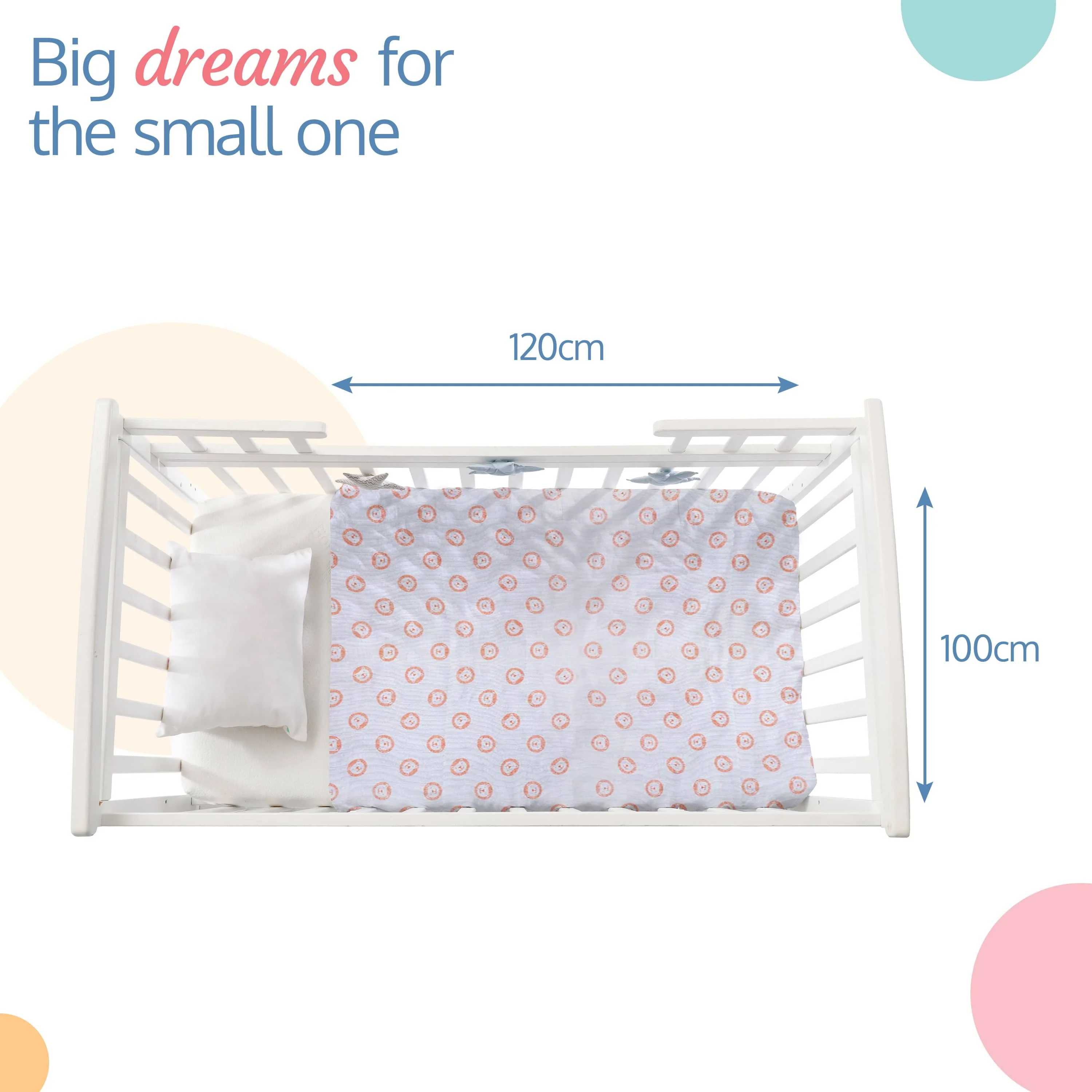 100% Cotton Muslin Baby Swaddles, Animals & Floral White Print, 0-18M+, Pack of 4 - Image 5
