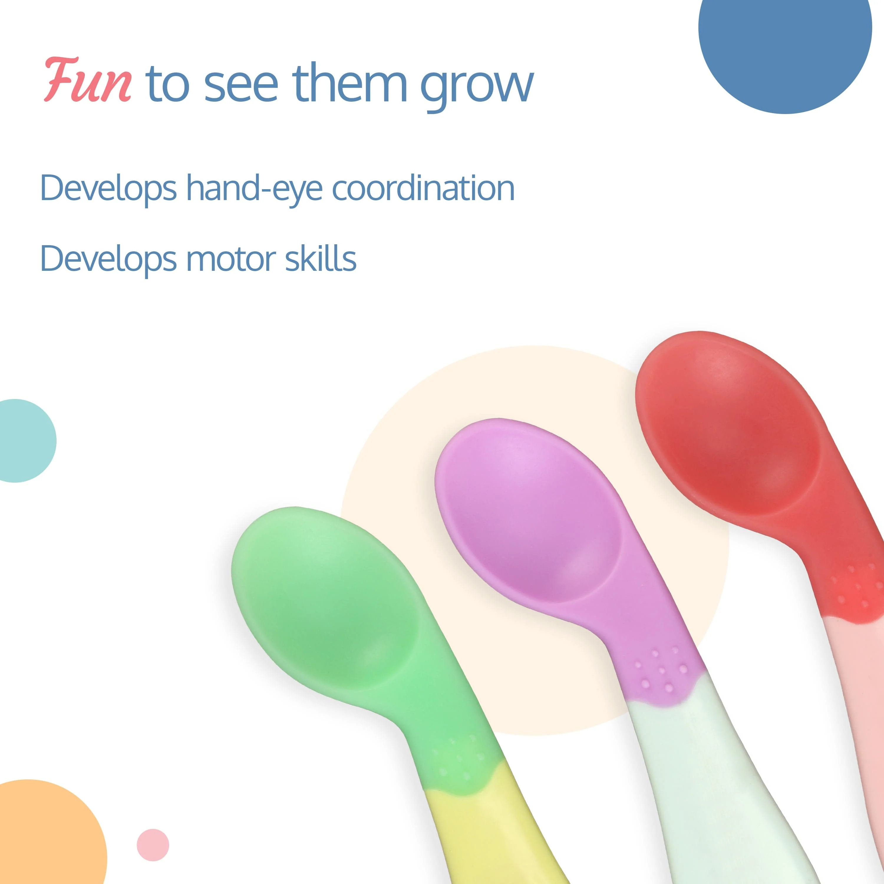Heat Sensing Baby Spoon, Set of 3, BPA Free, Baby Weaning Spoon for Kids 3 Months+ (Pink) - Image 4