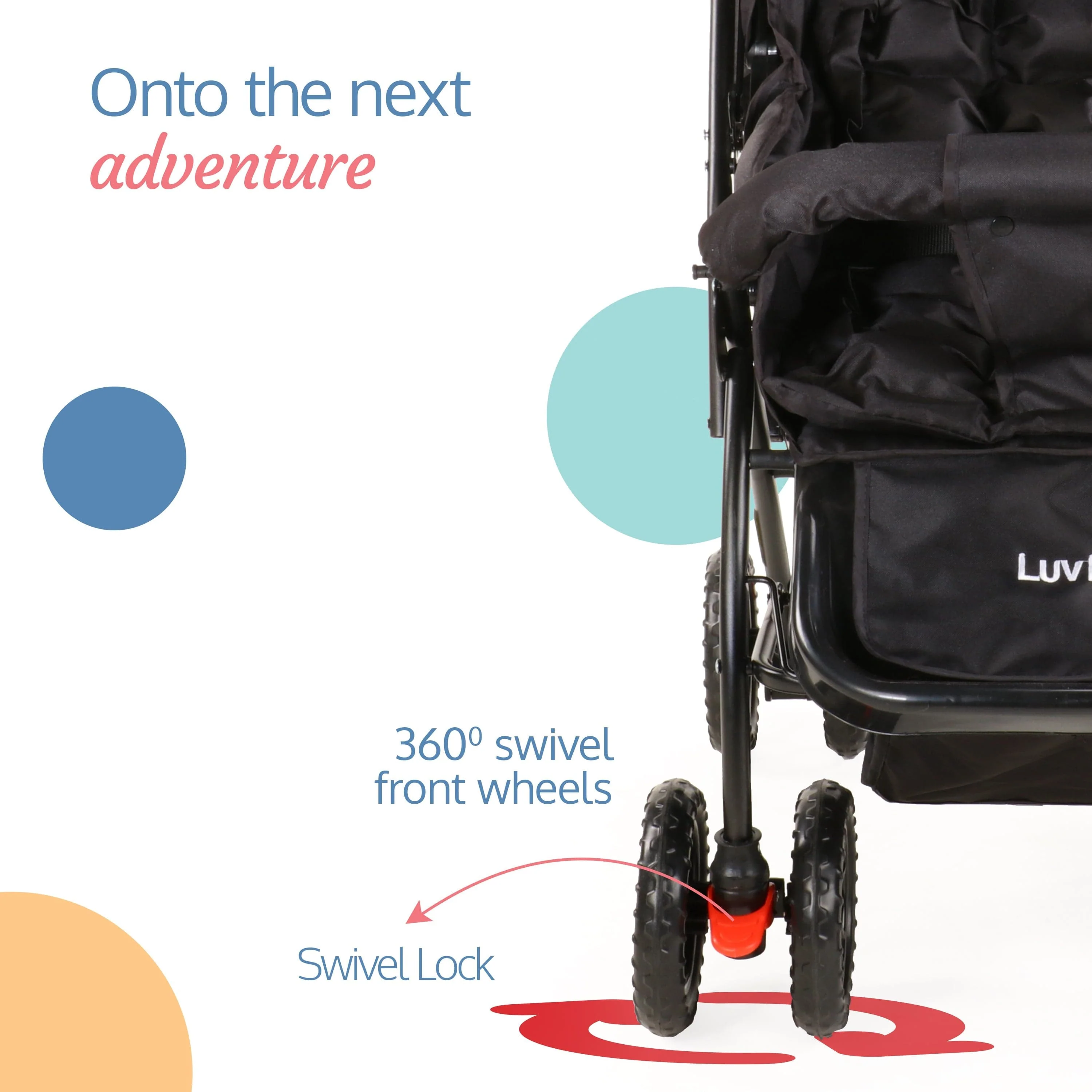 Starshine Baby Stroller/Pram for 0 to 3 Years, New Born/Toddler/Kid, Lightweight, Adjustable backrest, 360° Swivel Wheel, Large Storage Basket, Reversible Handlebar (Black) - Image 5