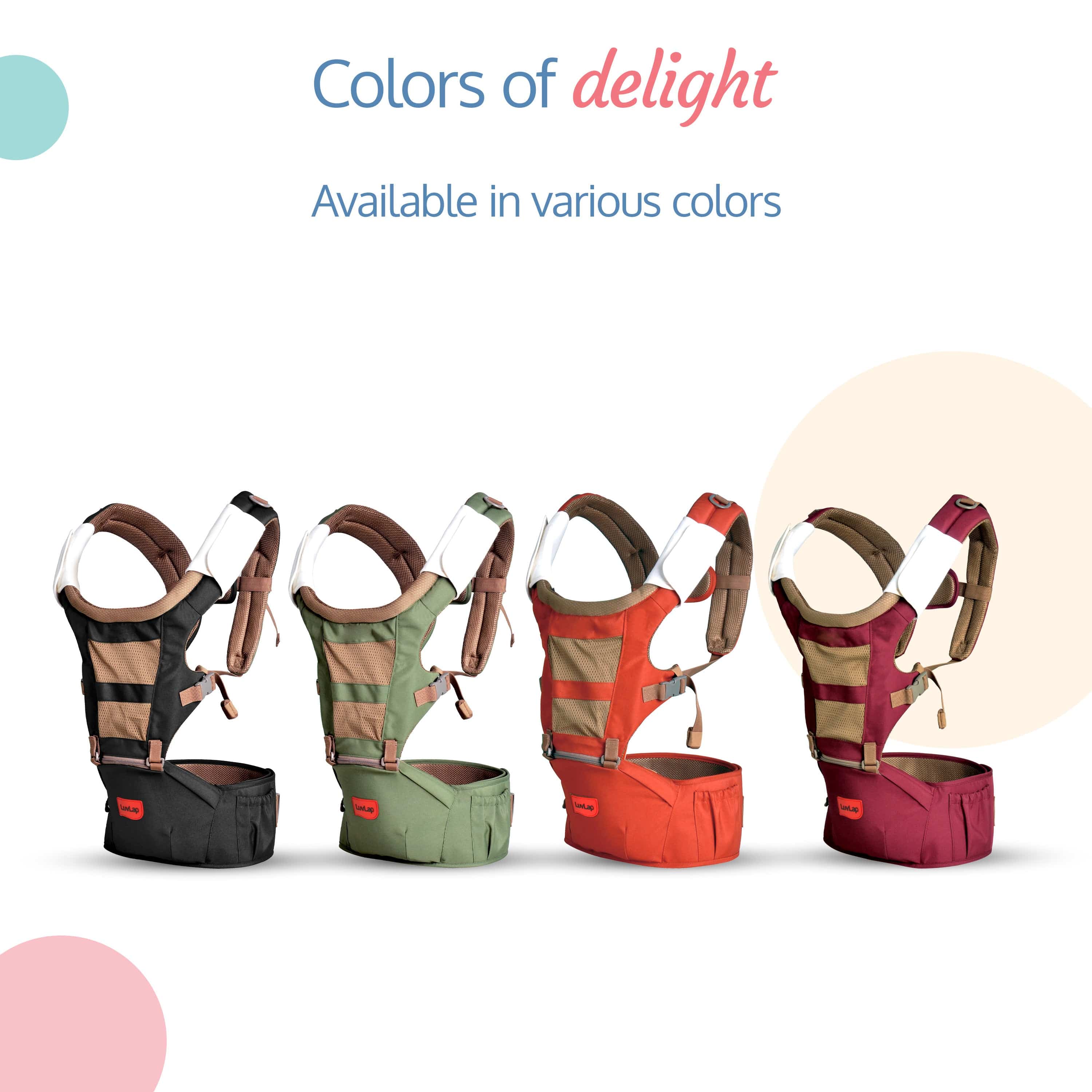 Royal Hip Seat Baby Carrier, Black - Image 6