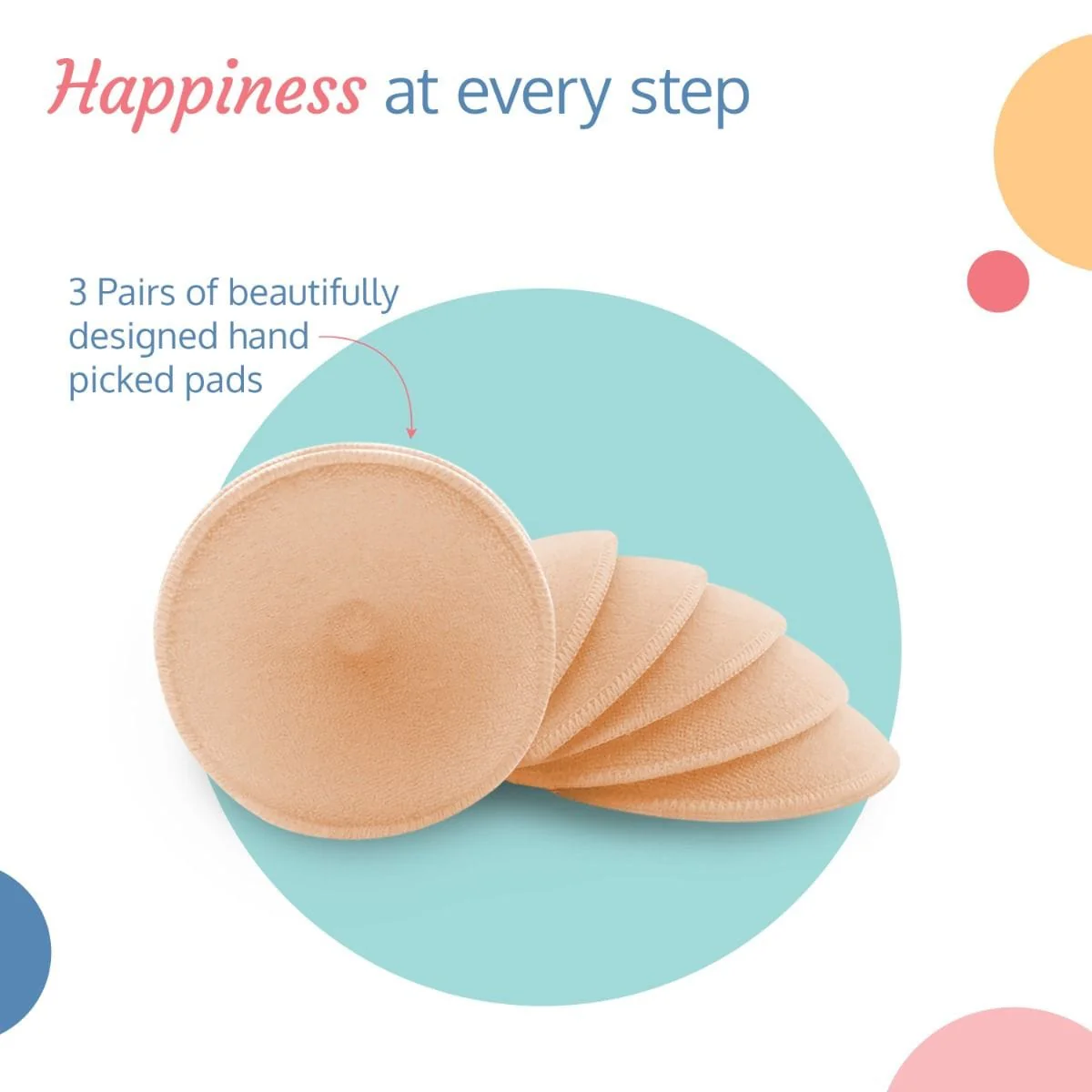 Washable Breast Pads, 6 Pcs - Image 4